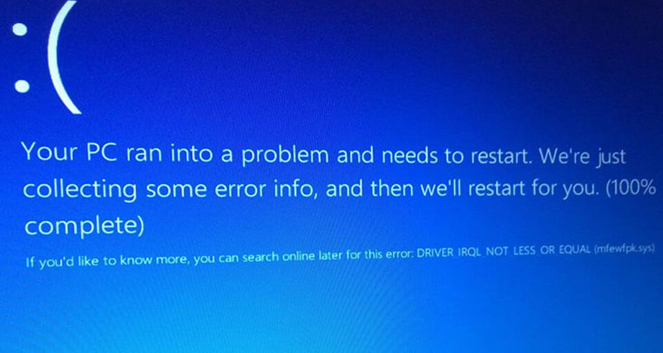 DRIVER_IRQL_NOT_LESS_OR_EQUALエラーをWindows 10で解決！