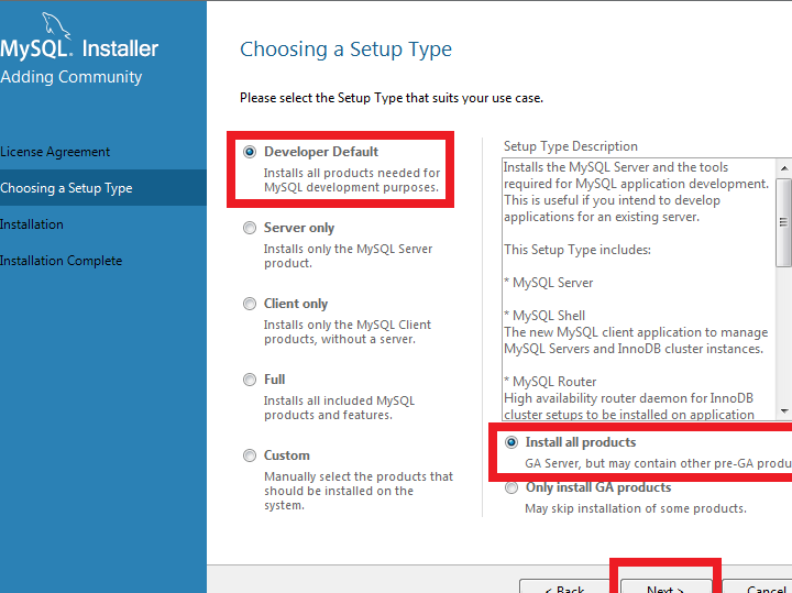 データベースを導入!Windows MySQL インストール 手順 10 データベースを導入!Windows MySQL インストール 手順