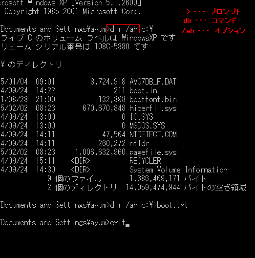 ファイル操作を効率化！Windows dir オプション 便利技
