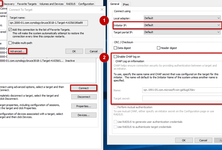 iSCSIをWindowsで使う方法