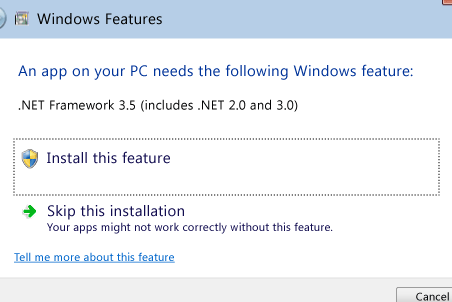 .NET Framework 3.5をWindows 10にインストールする方法