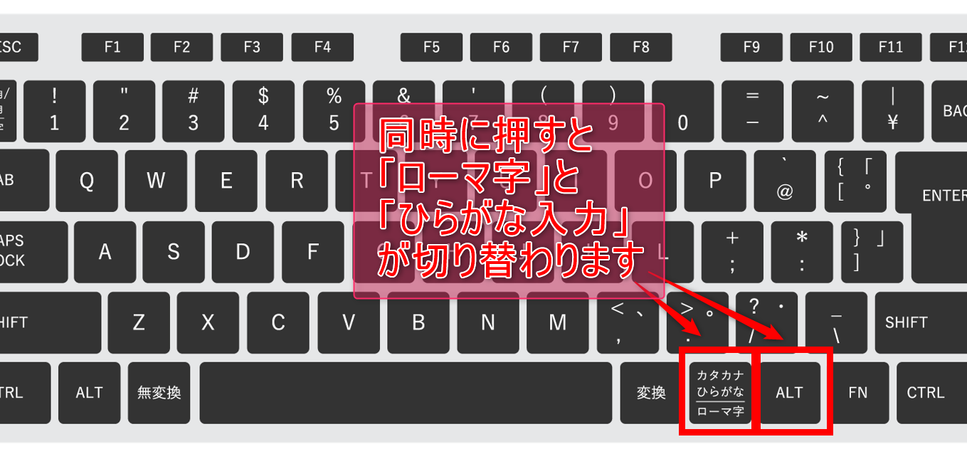Windows でひらがな入力をする方法！